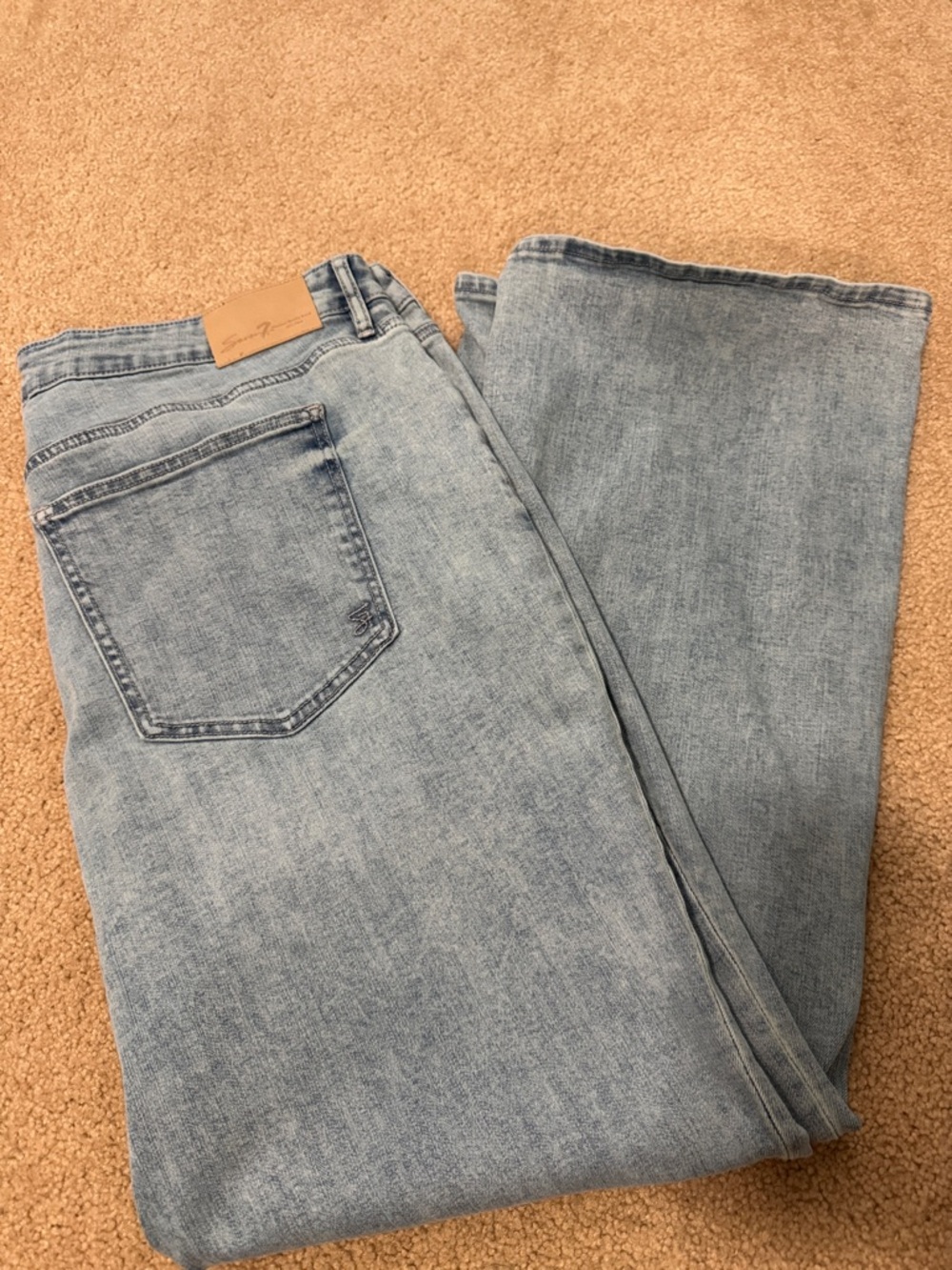Seven7 Light Blue women’s  Bootcut Jeans high rise slim
